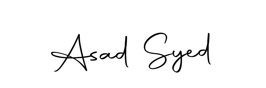 Create a beautiful signature design for name Asad Syed. With this signature (Autography-DOLnW) fonts, you can make a handwritten signature for free. Asad Syed signature style 10 images and pictures png