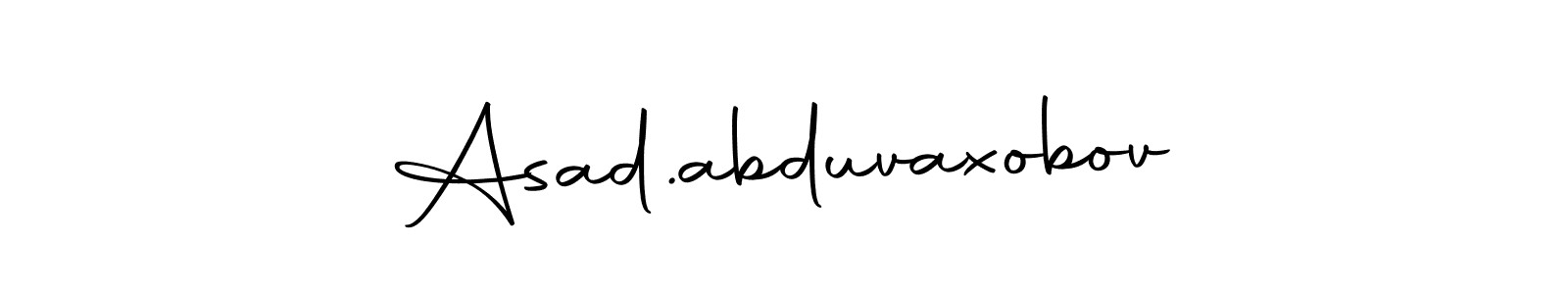 if you are searching for the best signature style for your name Asad.abduvaxobov. so please give up your signature search. here we have designed multiple signature styles  using Autography-DOLnW. Asad.abduvaxobov signature style 10 images and pictures png