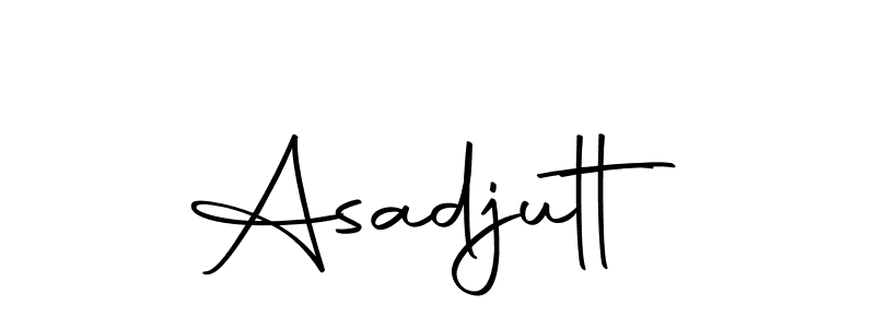 Use a signature maker to create a handwritten signature online. With this signature software, you can design (Autography-DOLnW) your own signature for name Asadjutt. Asadjutt signature style 10 images and pictures png