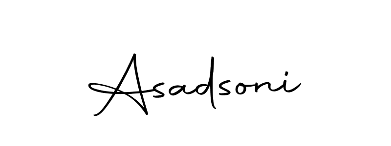 Make a beautiful signature design for name Asadsoni. With this signature (Autography-DOLnW) style, you can create a handwritten signature for free. Asadsoni signature style 10 images and pictures png