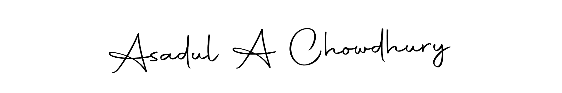 You should practise on your own different ways (Autography-DOLnW) to write your name (Asadul A Chowdhury) in signature. don't let someone else do it for you. Asadul A Chowdhury signature style 10 images and pictures png