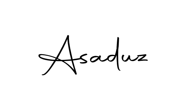 Use a signature maker to create a handwritten signature online. With this signature software, you can design (Autography-DOLnW) your own signature for name Asaduz. Asaduz signature style 10 images and pictures png