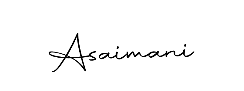 You should practise on your own different ways (Autography-DOLnW) to write your name (Asaimani) in signature. don't let someone else do it for you. Asaimani signature style 10 images and pictures png