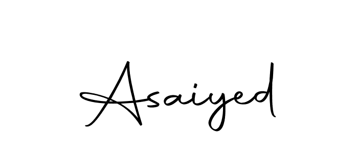 You can use this online signature creator to create a handwritten signature for the name Asaiyed. This is the best online autograph maker. Asaiyed signature style 10 images and pictures png