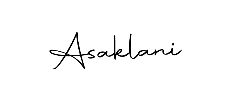 The best way (Autography-DOLnW) to make a short signature is to pick only two or three words in your name. The name Asaklani include a total of six letters. For converting this name. Asaklani signature style 10 images and pictures png