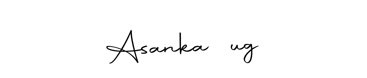 Here are the top 10 professional signature styles for the name Asanka♕︎ug. These are the best autograph styles you can use for your name. Asanka♕︎ug signature style 10 images and pictures png