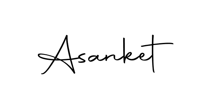 Create a beautiful signature design for name Asanket. With this signature (Autography-DOLnW) fonts, you can make a handwritten signature for free. Asanket signature style 10 images and pictures png
