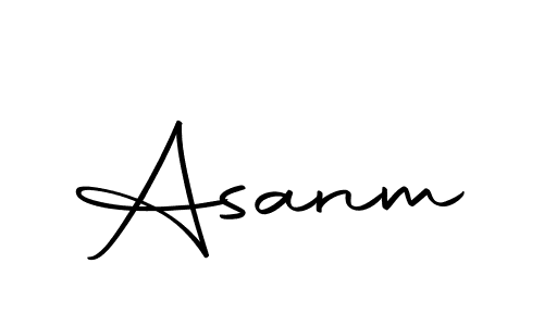 Use a signature maker to create a handwritten signature online. With this signature software, you can design (Autography-DOLnW) your own signature for name Asanm. Asanm signature style 10 images and pictures png