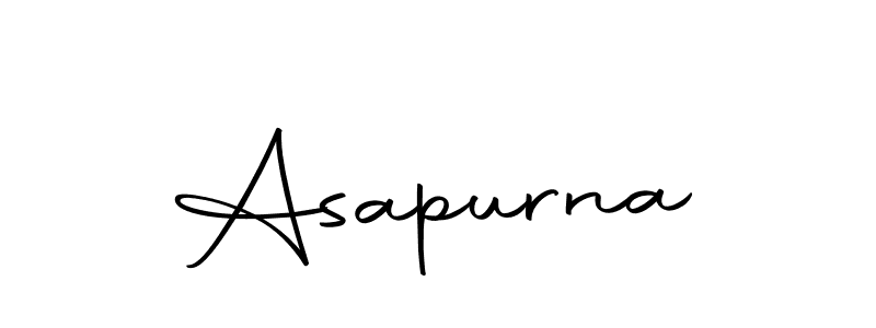 Use a signature maker to create a handwritten signature online. With this signature software, you can design (Autography-DOLnW) your own signature for name Asapurna. Asapurna signature style 10 images and pictures png