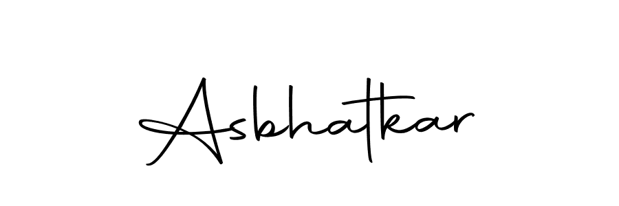 Design your own signature with our free online signature maker. With this signature software, you can create a handwritten (Autography-DOLnW) signature for name Asbhatkar. Asbhatkar signature style 10 images and pictures png