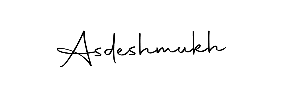 Design your own signature with our free online signature maker. With this signature software, you can create a handwritten (Autography-DOLnW) signature for name Asdeshmukh. Asdeshmukh signature style 10 images and pictures png