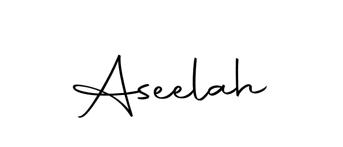 Make a beautiful signature design for name Aseelah. With this signature (Autography-DOLnW) style, you can create a handwritten signature for free. Aseelah signature style 10 images and pictures png