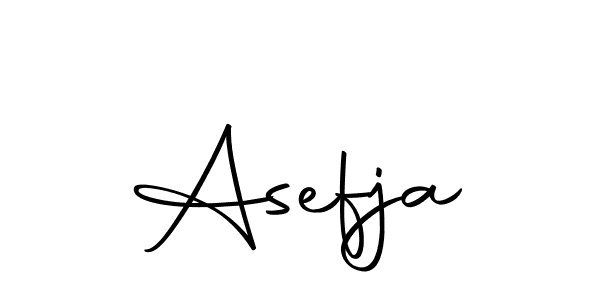 Create a beautiful signature design for name Asefja. With this signature (Autography-DOLnW) fonts, you can make a handwritten signature for free. Asefja signature style 10 images and pictures png