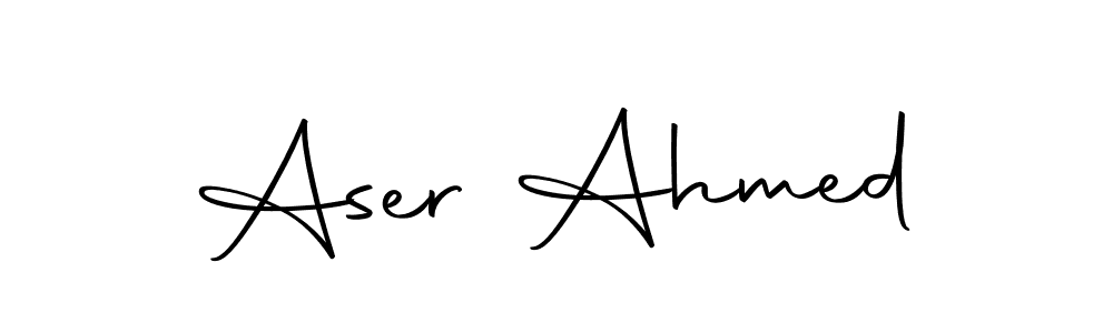 The best way (Autography-DOLnW) to make a short signature is to pick only two or three words in your name. The name Aser Ahmed include a total of six letters. For converting this name. Aser Ahmed signature style 10 images and pictures png