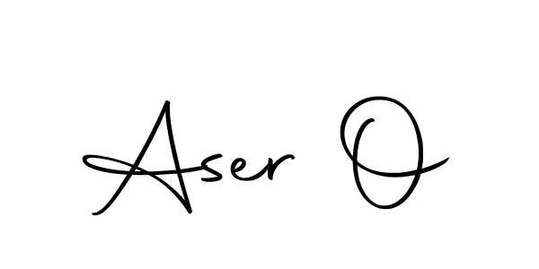 Use a signature maker to create a handwritten signature online. With this signature software, you can design (Autography-DOLnW) your own signature for name Aser O. Aser O signature style 10 images and pictures png