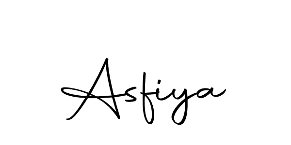 Use a signature maker to create a handwritten signature online. With this signature software, you can design (Autography-DOLnW) your own signature for name Asfiya. Asfiya signature style 10 images and pictures png