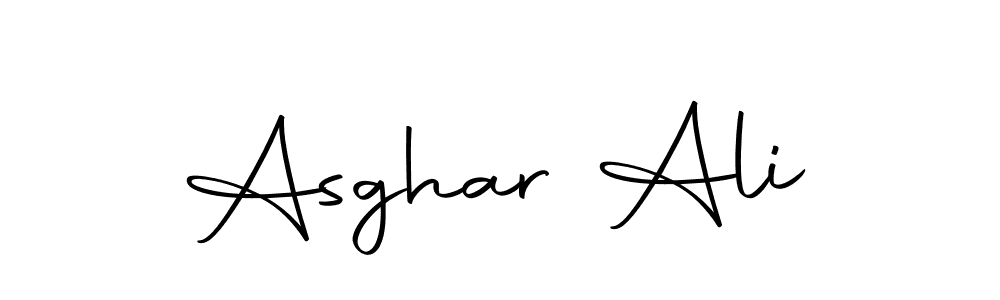 How to make Asghar Ali name signature. Use Autography-DOLnW style for creating short signs online. This is the latest handwritten sign. Asghar Ali signature style 10 images and pictures png