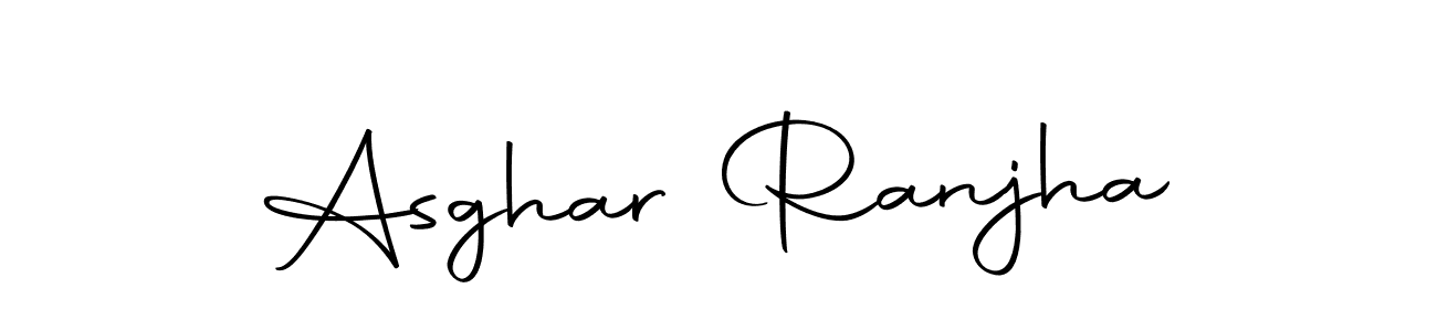You should practise on your own different ways (Autography-DOLnW) to write your name (Asghar Ranjha) in signature. don't let someone else do it for you. Asghar Ranjha signature style 10 images and pictures png