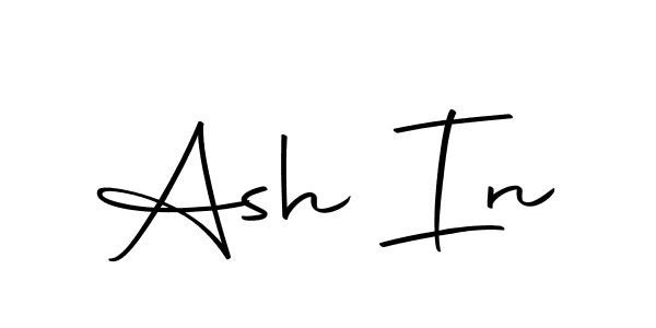 How to make Ash In name signature. Use Autography-DOLnW style for creating short signs online. This is the latest handwritten sign. Ash In signature style 10 images and pictures png