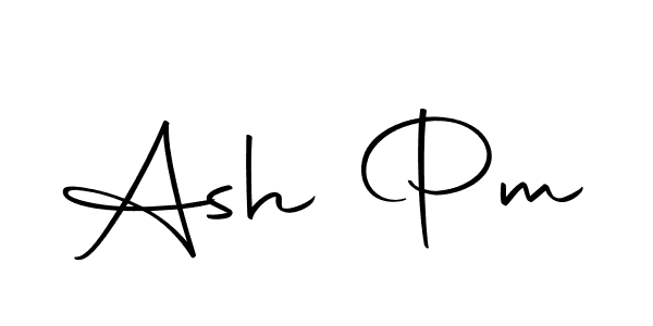 Design your own signature with our free online signature maker. With this signature software, you can create a handwritten (Autography-DOLnW) signature for name Ash Pm. Ash Pm signature style 10 images and pictures png