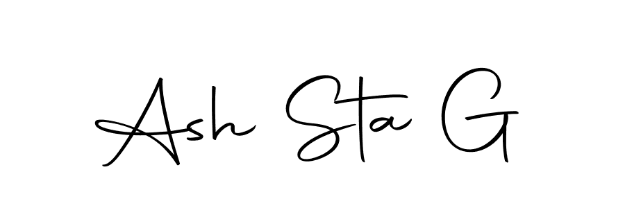 You should practise on your own different ways (Autography-DOLnW) to write your name (Ash Sta G) in signature. don't let someone else do it for you. Ash Sta G signature style 10 images and pictures png