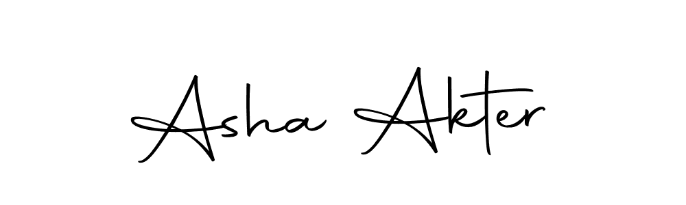How to make Asha Akter name signature. Use Autography-DOLnW style for creating short signs online. This is the latest handwritten sign. Asha Akter signature style 10 images and pictures png
