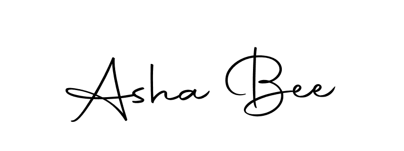 Design your own signature with our free online signature maker. With this signature software, you can create a handwritten (Autography-DOLnW) signature for name Asha Bee. Asha Bee signature style 10 images and pictures png
