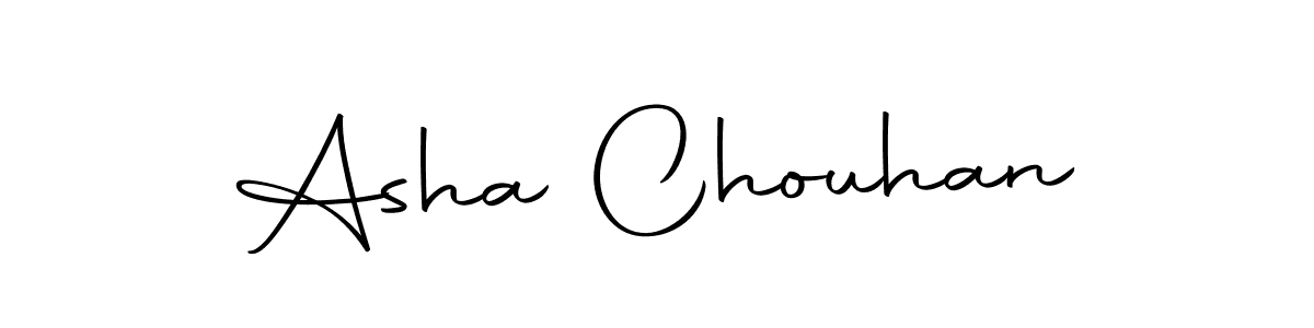 How to make Asha Chouhan name signature. Use Autography-DOLnW style for creating short signs online. This is the latest handwritten sign. Asha Chouhan signature style 10 images and pictures png