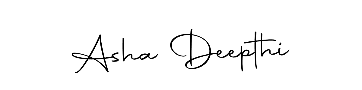 Make a beautiful signature design for name Asha Deepthi. Use this online signature maker to create a handwritten signature for free. Asha Deepthi signature style 10 images and pictures png