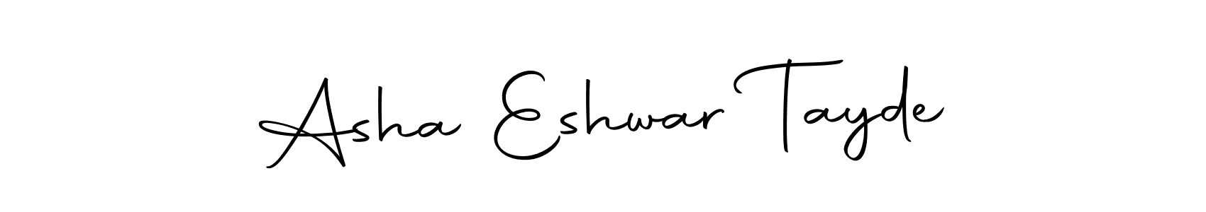Make a beautiful signature design for name Asha Eshwar Tayde. Use this online signature maker to create a handwritten signature for free. Asha Eshwar Tayde signature style 10 images and pictures png