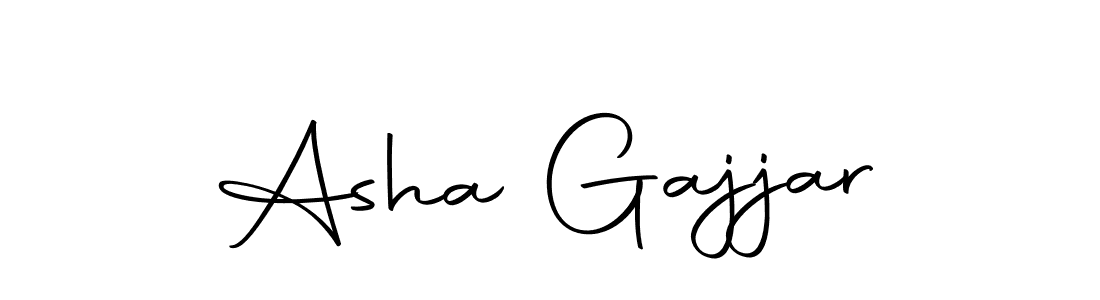 How to make Asha Gajjar name signature. Use Autography-DOLnW style for creating short signs online. This is the latest handwritten sign. Asha Gajjar signature style 10 images and pictures png