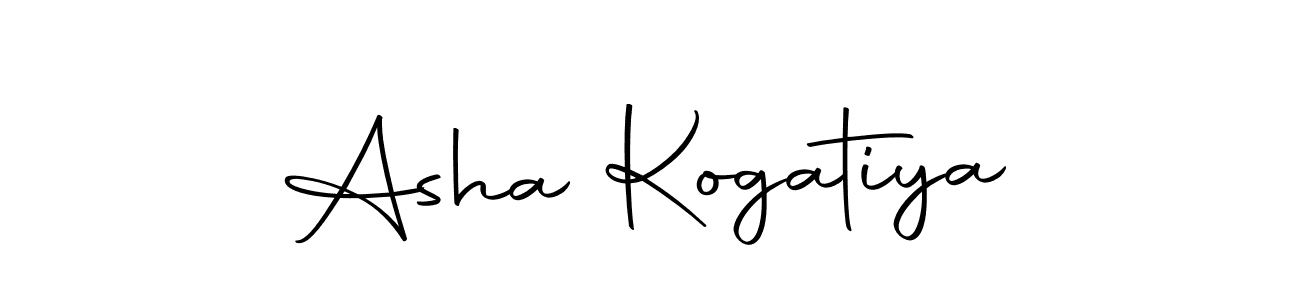 Make a beautiful signature design for name Asha Kogatiya. Use this online signature maker to create a handwritten signature for free. Asha Kogatiya signature style 10 images and pictures png