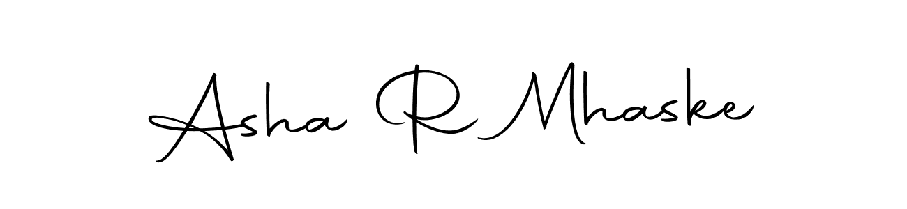 if you are searching for the best signature style for your name Asha R Mhaske. so please give up your signature search. here we have designed multiple signature styles  using Autography-DOLnW. Asha R Mhaske signature style 10 images and pictures png