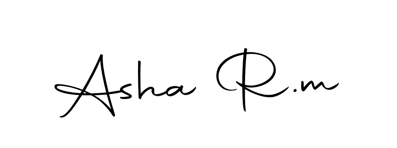 Autography-DOLnW is a professional signature style that is perfect for those who want to add a touch of class to their signature. It is also a great choice for those who want to make their signature more unique. Get Asha R.m name to fancy signature for free. Asha R.m signature style 10 images and pictures png