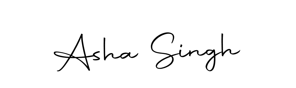 Design your own signature with our free online signature maker. With this signature software, you can create a handwritten (Autography-DOLnW) signature for name Asha Singh. Asha Singh signature style 10 images and pictures png