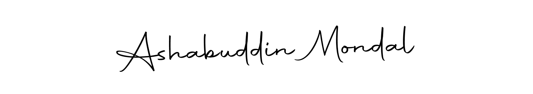 Make a beautiful signature design for name Ashabuddin Mondal. With this signature (Autography-DOLnW) style, you can create a handwritten signature for free. Ashabuddin Mondal signature style 10 images and pictures png