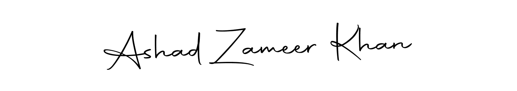 Design your own signature with our free online signature maker. With this signature software, you can create a handwritten (Autography-DOLnW) signature for name Ashad Zameer Khan. Ashad Zameer Khan signature style 10 images and pictures png