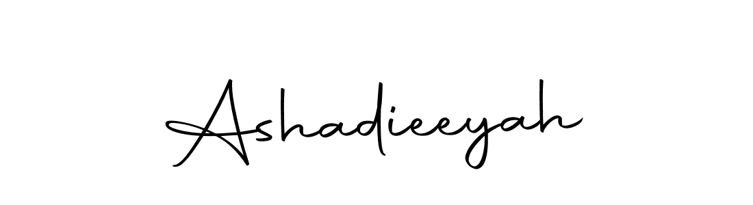 Design your own signature with our free online signature maker. With this signature software, you can create a handwritten (Autography-DOLnW) signature for name Ashadieeyah. Ashadieeyah signature style 10 images and pictures png