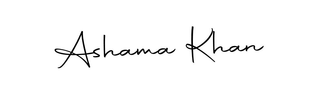 Create a beautiful signature design for name Ashama Khan. With this signature (Autography-DOLnW) fonts, you can make a handwritten signature for free. Ashama Khan signature style 10 images and pictures png