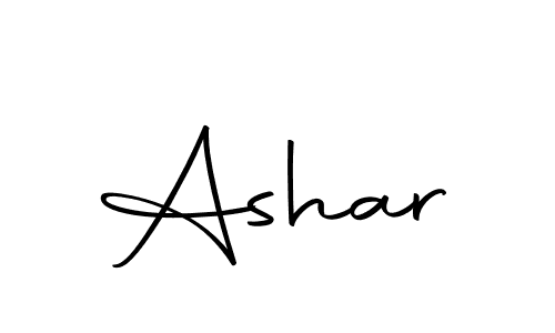 Use a signature maker to create a handwritten signature online. With this signature software, you can design (Autography-DOLnW) your own signature for name Ashar. Ashar signature style 10 images and pictures png