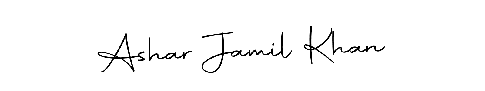 You can use this online signature creator to create a handwritten signature for the name Ashar Jamil Khan. This is the best online autograph maker. Ashar Jamil Khan signature style 10 images and pictures png