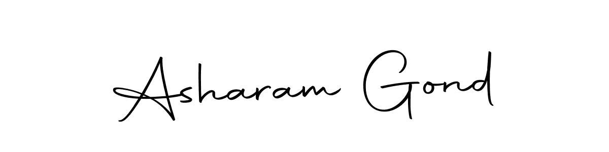 Make a beautiful signature design for name Asharam Gond. Use this online signature maker to create a handwritten signature for free. Asharam Gond signature style 10 images and pictures png