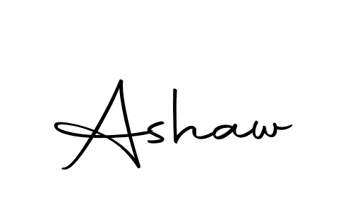 Design your own signature with our free online signature maker. With this signature software, you can create a handwritten (Autography-DOLnW) signature for name Ashaw. Ashaw signature style 10 images and pictures png