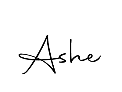 Design your own signature with our free online signature maker. With this signature software, you can create a handwritten (Autography-DOLnW) signature for name Ashe. Ashe signature style 10 images and pictures png