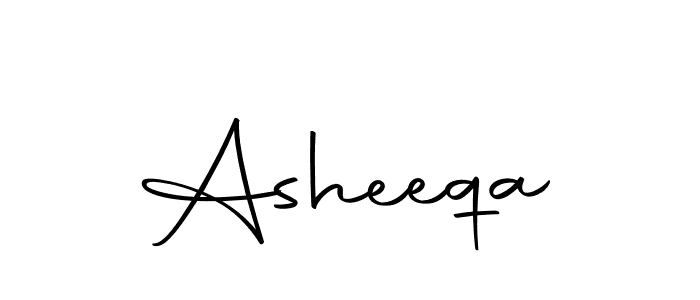 Use a signature maker to create a handwritten signature online. With this signature software, you can design (Autography-DOLnW) your own signature for name Asheeqa. Asheeqa signature style 10 images and pictures png