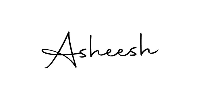 Design your own signature with our free online signature maker. With this signature software, you can create a handwritten (Autography-DOLnW) signature for name Asheesh. Asheesh signature style 10 images and pictures png
