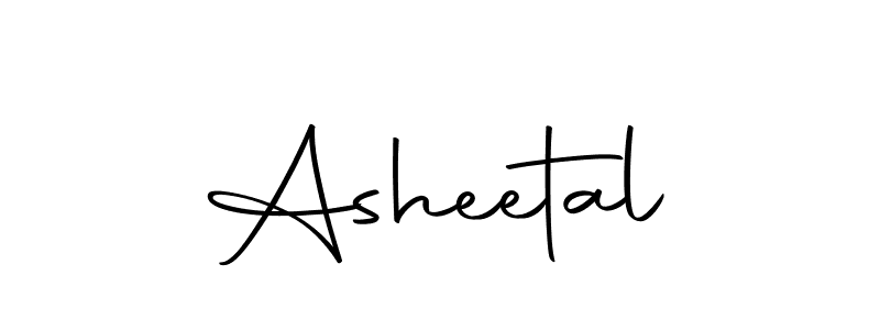 Design your own signature with our free online signature maker. With this signature software, you can create a handwritten (Autography-DOLnW) signature for name Asheetal. Asheetal signature style 10 images and pictures png