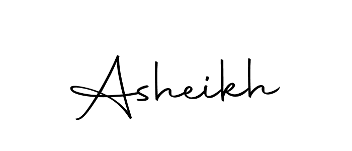 Design your own signature with our free online signature maker. With this signature software, you can create a handwritten (Autography-DOLnW) signature for name Asheikh. Asheikh signature style 10 images and pictures png