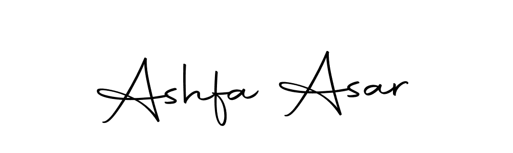 How to make Ashfa Asar name signature. Use Autography-DOLnW style for creating short signs online. This is the latest handwritten sign. Ashfa Asar signature style 10 images and pictures png