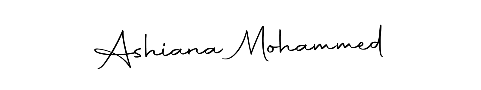 Design your own signature with our free online signature maker. With this signature software, you can create a handwritten (Autography-DOLnW) signature for name Ashiana Mohammed. Ashiana Mohammed signature style 10 images and pictures png